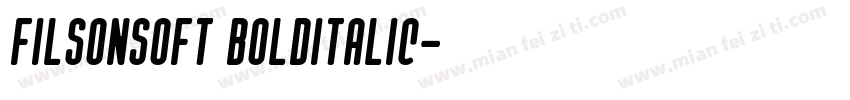 FILSONSOFT BOLDITALIC字体转换